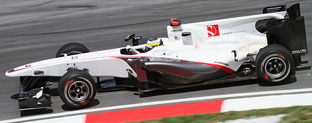 Pedro de la Rosa racing at Malaysia