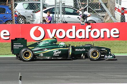Heikki Kovalainen racing in Italy 2010.