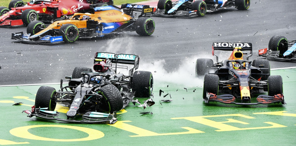Bottas' costly crash at the start of the 2021 Hungarian Grand Prix represents your failure in this F1 trivia quiz.
